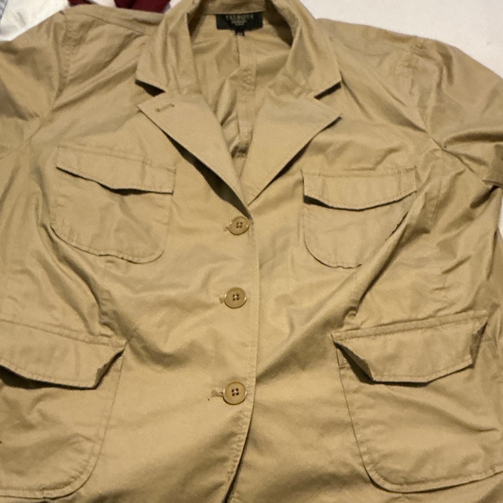 Talbots Tan Utility Jacket